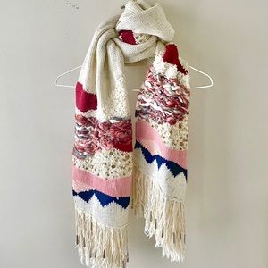 Anthropologie Chunky Knit Scarf